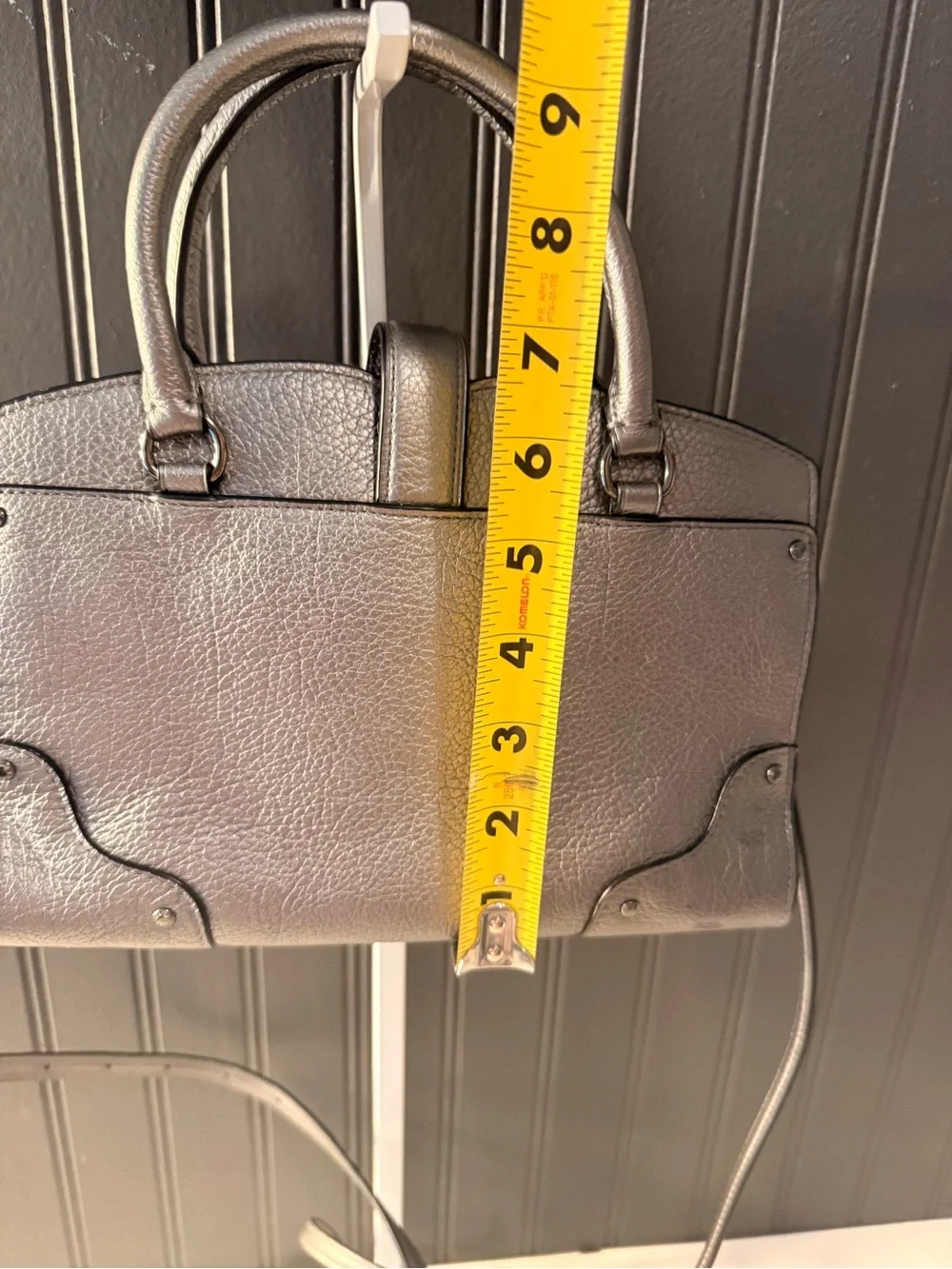 Coach satchel metallic